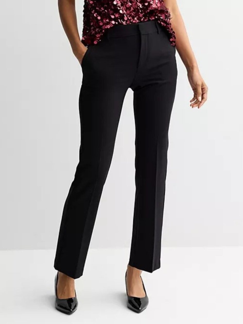 Nine West Women's 6 Black Women's Nine West Barely Bootcut Pant 50% off Retail